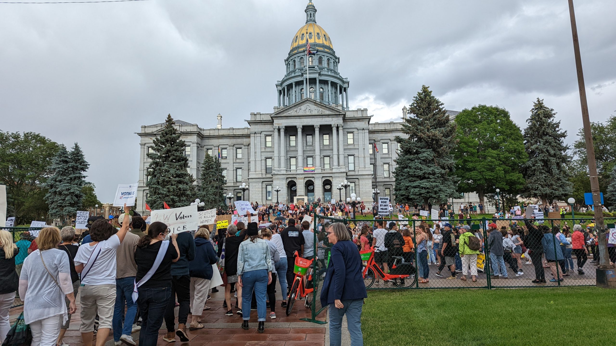 March to Colorado Capitol after Roe v Wade Verdict