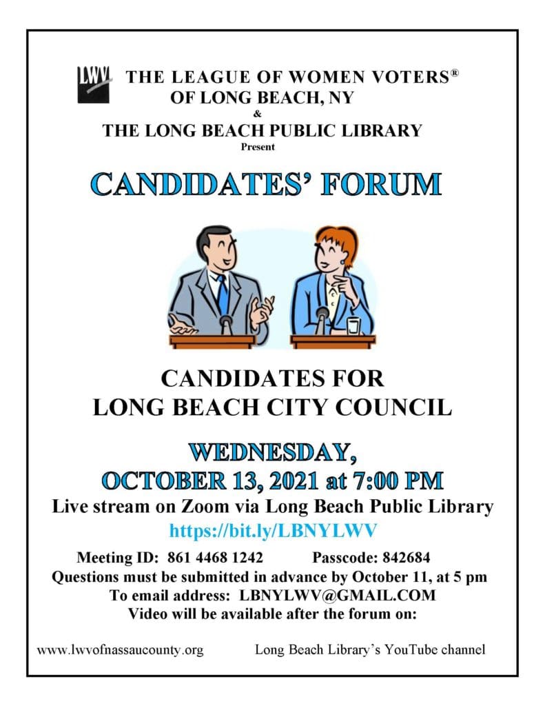 REV Candidates Forum Flyer