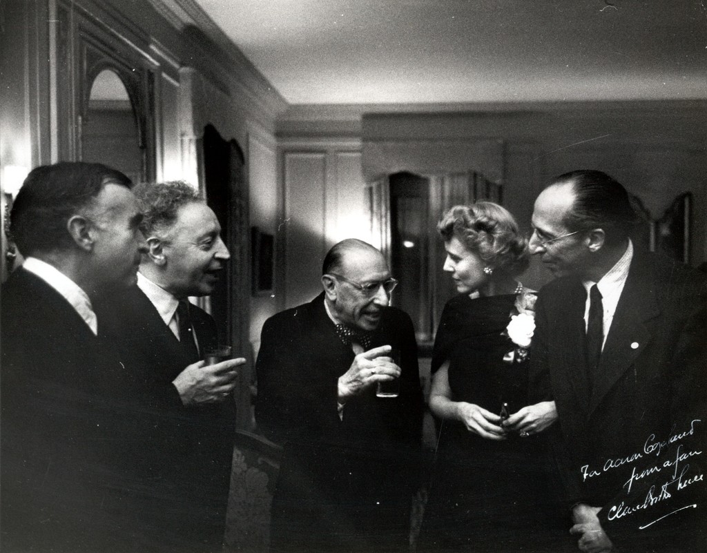 A photo o faaron-copland-with-carlos-chavez-artur-rubinstein-igor-stravinsky-and-claire-1024