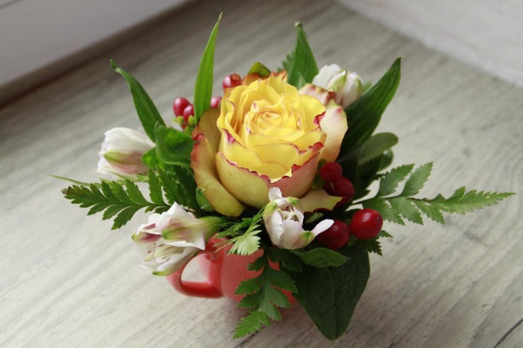 Floral bouquet for memorial