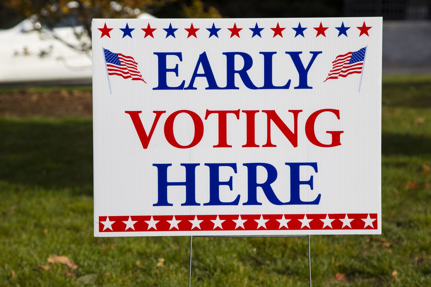 "Early Voting Here" Sign